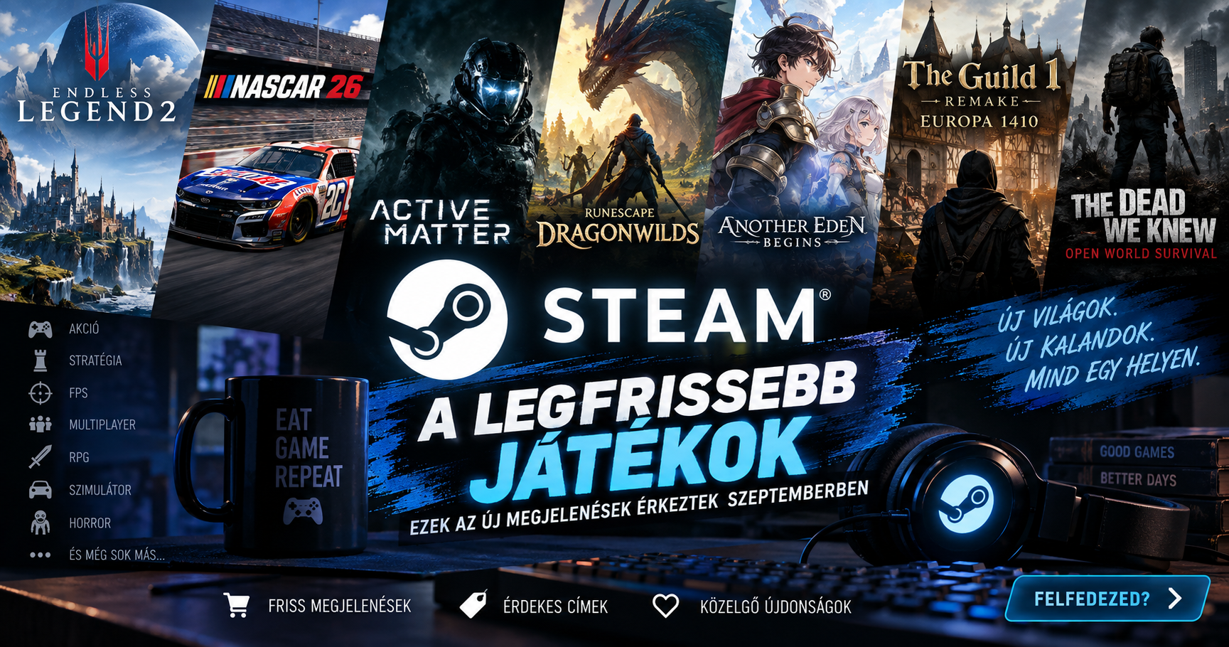 A legfrissebb Steam-játékok – Ezek az új megjelenések érkeztek szeptemberben
